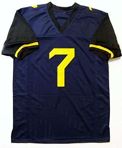 Will Grier Autographed Blue Custom College Style Jersey
