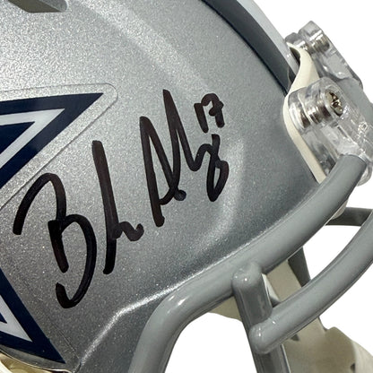 Brandon Aubrey Signed Dallas Cowboys Speed Mini Helmet (Beckett Witness)