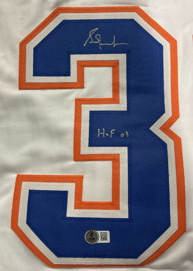 Grant Fuhr Signed Edmonton Oilers Custom Jersey (HOF 03)