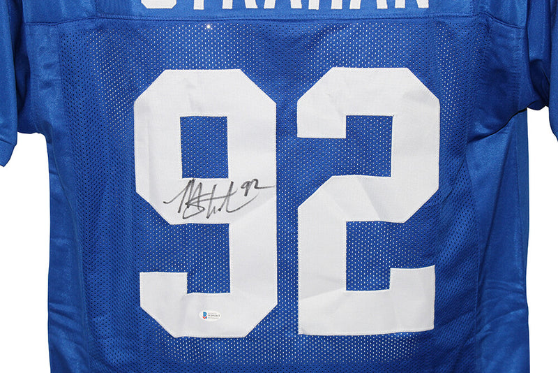 Michael Strahan Autographed New York Giants Style Custom Jersey