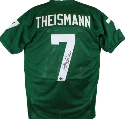 Joe Theismann Signed Green College Style Jersey