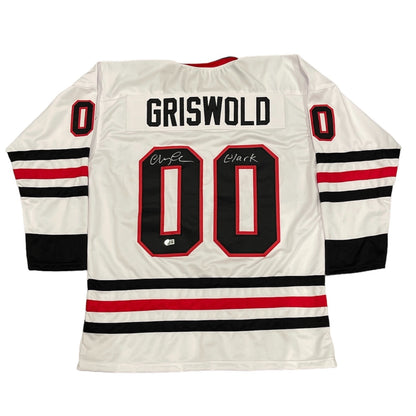 Chevy Chase Signed Clark Griswold Chicago Custom Jersey (Beckett COA)