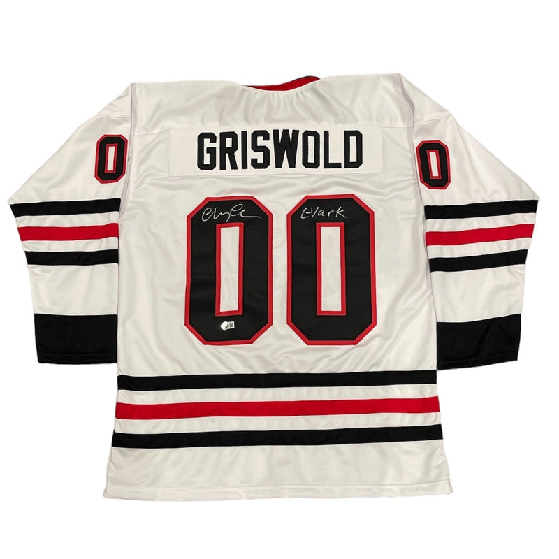 Chevy Chase Signed Clark Griswold Chicago Custom Jersey (Beckett COA)
