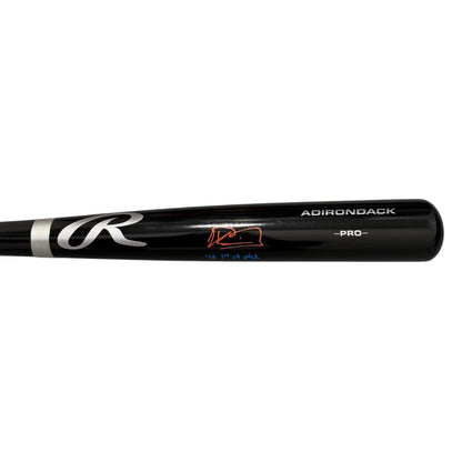 Kevin Parada Signed Rawlings Black Bat "22 1st Rd Pick" Beckett COA
