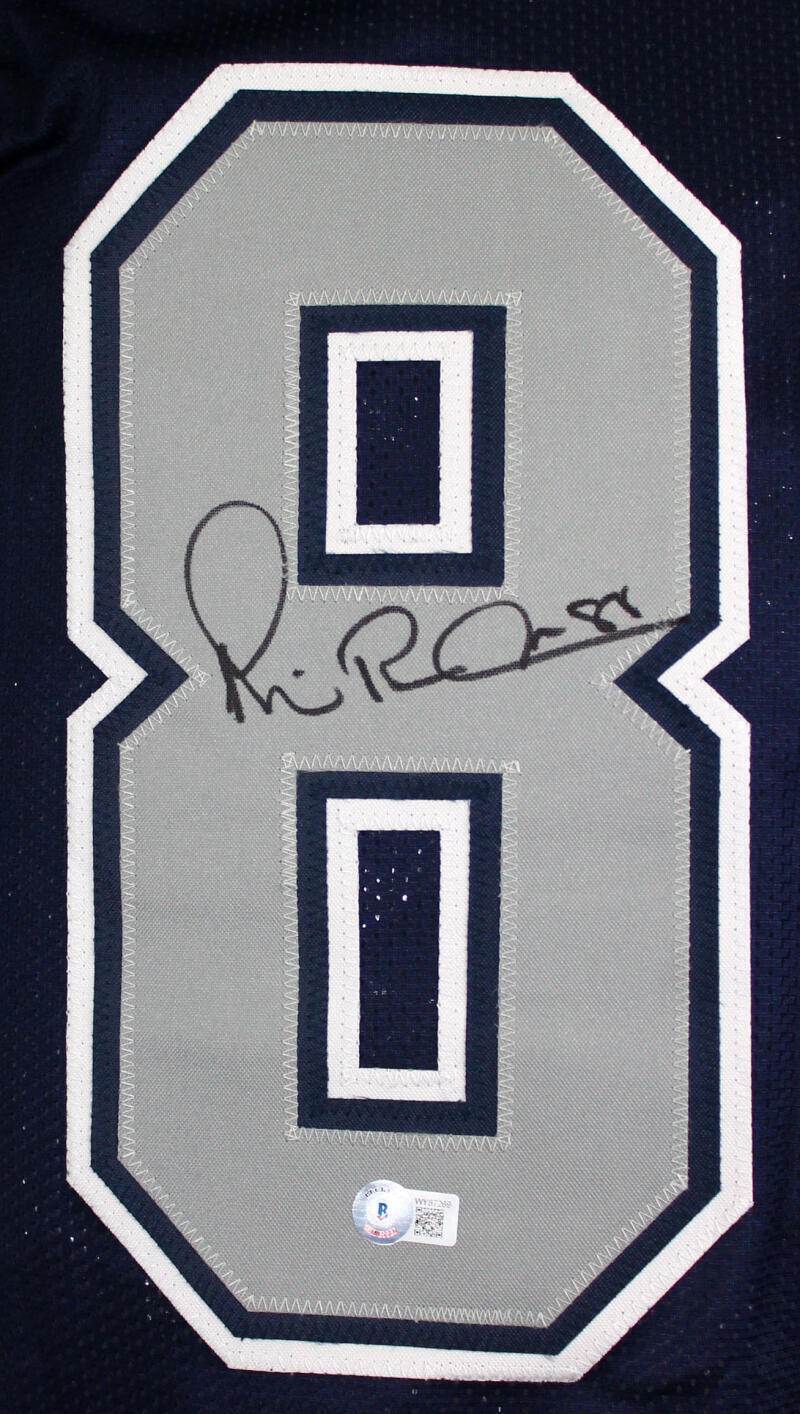 Michael Irvin Autographed Blue and Grey Custom Jersey