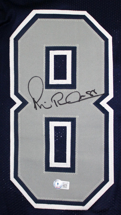 Michael Irvin Autographed Blue and Grey Custom Jersey