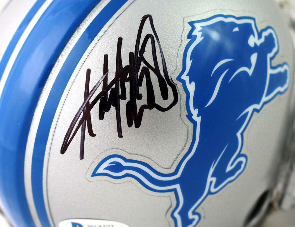 Adrian Peterson Signed Detroit Lions Black Mini Helmet