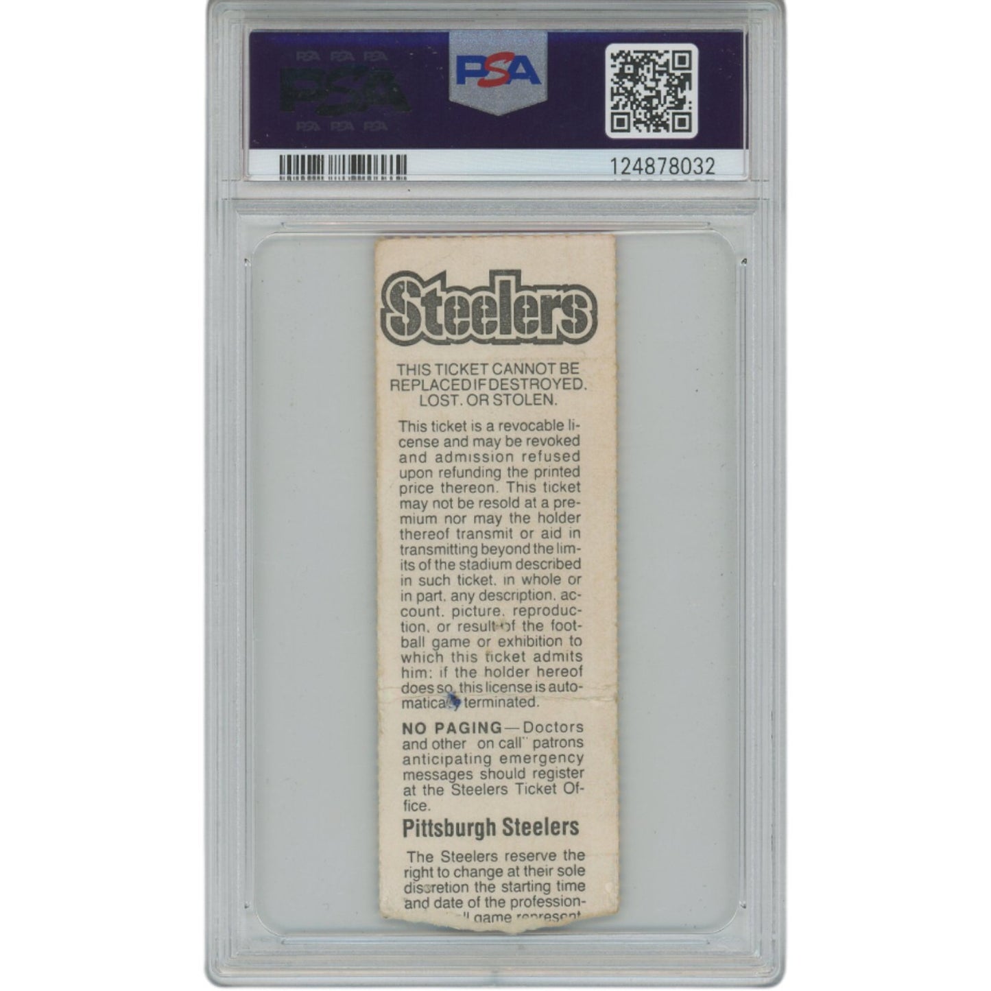 Michael Irvin Signed Dallas Cowboys NFL Debut Ticket Stub PSA