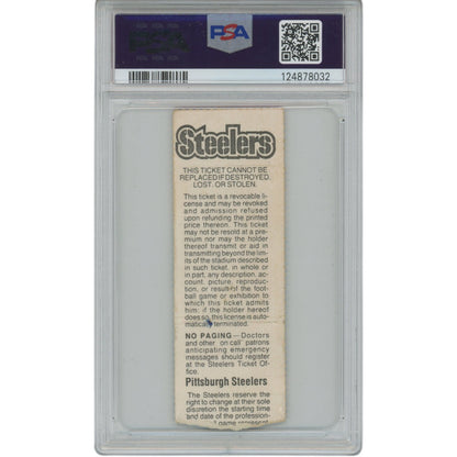 Michael Irvin Signed Dallas Cowboys NFL Debut Ticket Stub PSA