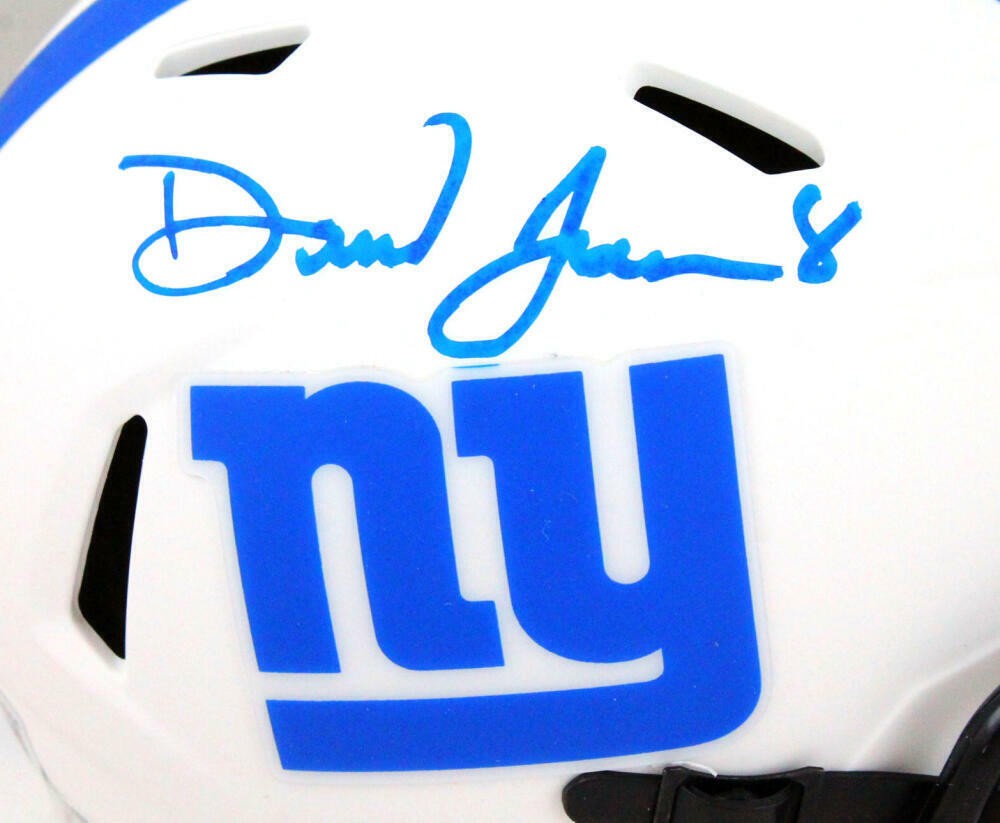 Daniel Jones Signed New York Giants Lunar Speed Mini Helmet