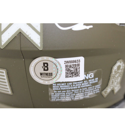 Michael Irvin Signed Dallas Cowboys 2022 Salute to Service Mini Helmet