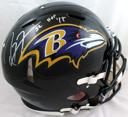 Ray Lewis Signed Baltimore Ravens Full Size Speed Authentic Helmet HOF