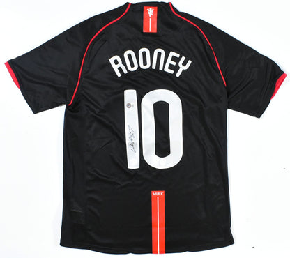 Wayne Rooney Signed Manchester United Black Jersey