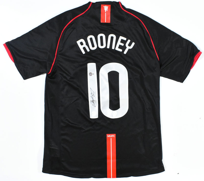 Wayne Rooney Signed Manchester United Black Jersey