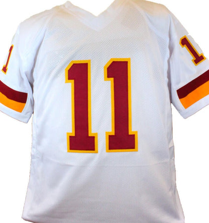 Mark Rypien Autographed White Custom Jersey with 2 Inscriptions