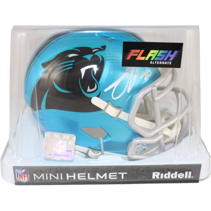 Julius Peppers Autographed Carolina Panthers Flash Mini Helmet