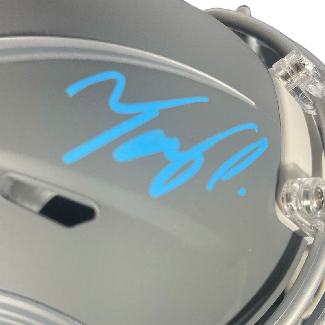 Tony Pollard Signed Tennessee Titans Slate Mini Helmet - Beckett COA