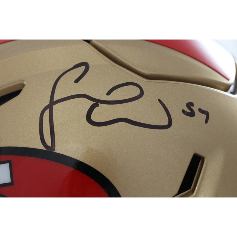 Fred Warner Signed San Francisco 49ers SpeedFlex Throwback Full Size Helmet