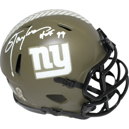 Lawrence Taylor Signed New York Giants 2022 Salute to Service Mini Helmet