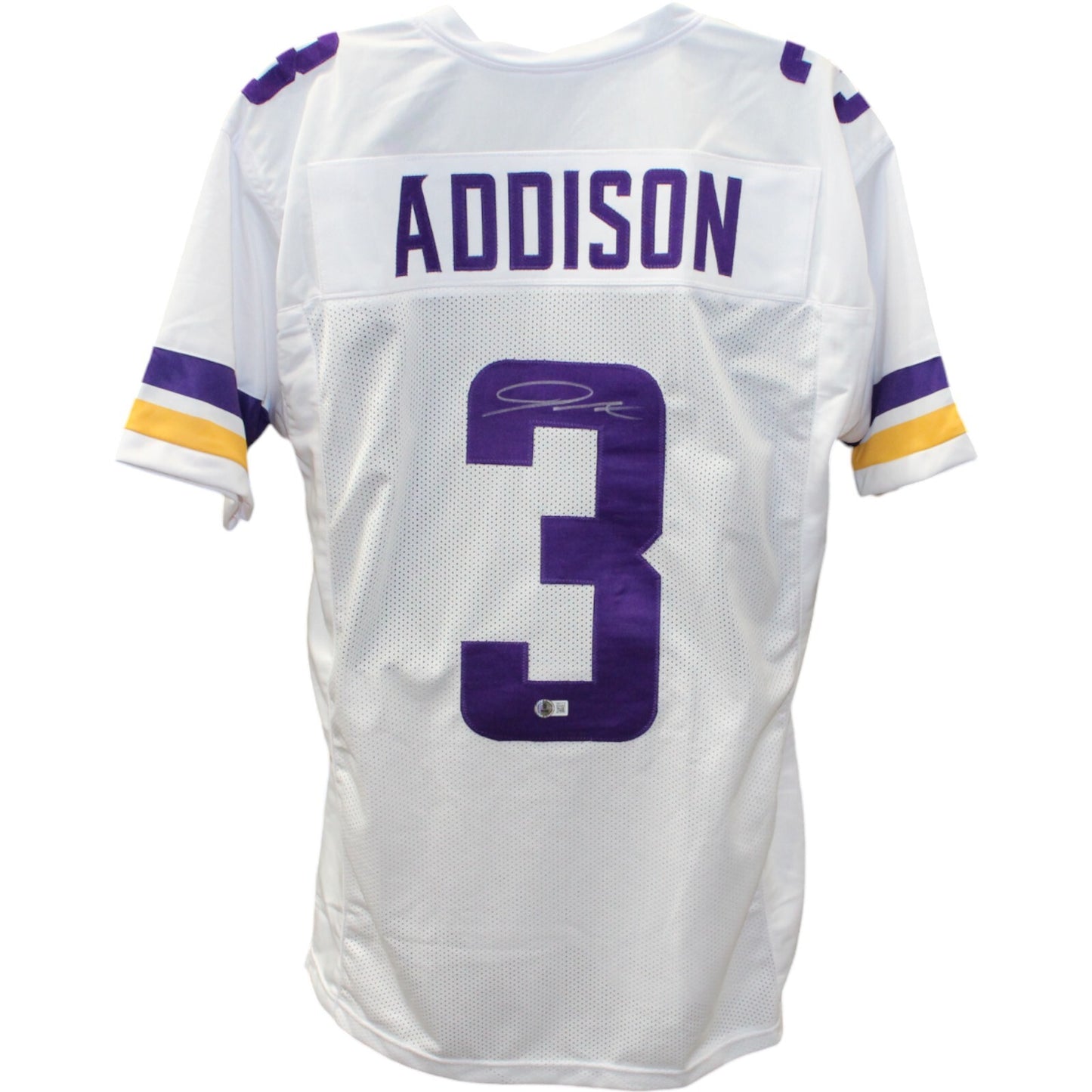 Jordan Addison Autographed White Pro Style Jersey