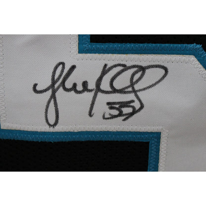 Luke Kuechly Autographed Custom Black Football Jersey (Beckett COA)