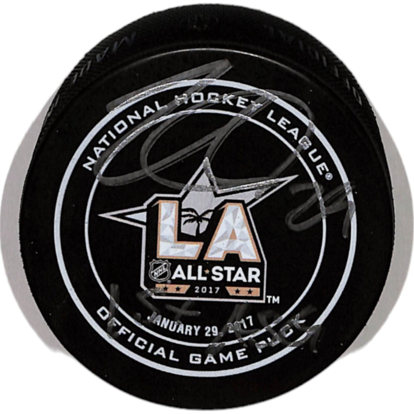 Nathan MacKinnon Signed Colorado Avalanche 2017 ASG Hockey Puck - JSA