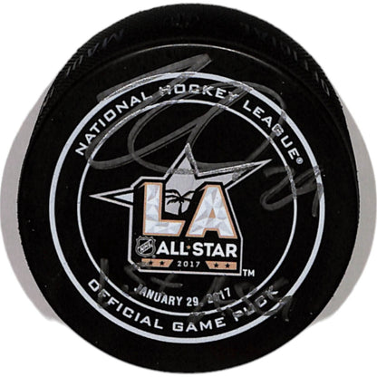 Nathan MacKinnon Signed Colorado Avalanche 2017 ASG Hockey Puck - JSA