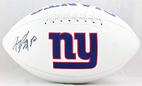 Jeremy Shockey Autographed New York Giants Black Logo Football