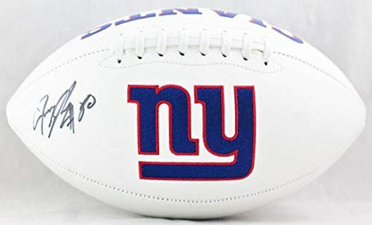Jeremy Shockey Autographed New York Giants Black Logo Football