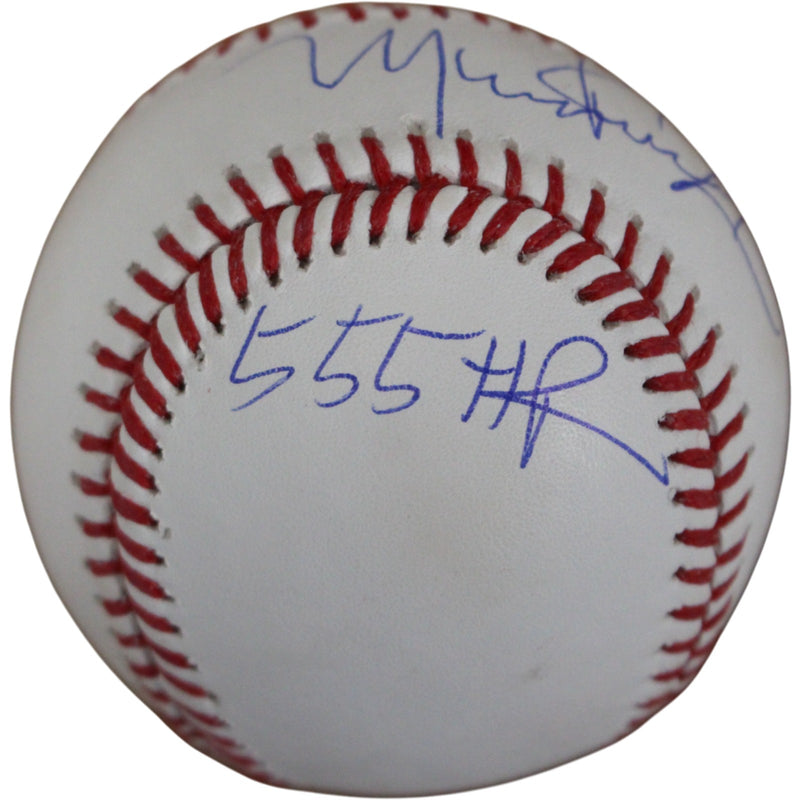 Manny Ramirez Signed Boston Red Sox OML Baseball (555 HR Inscription)
