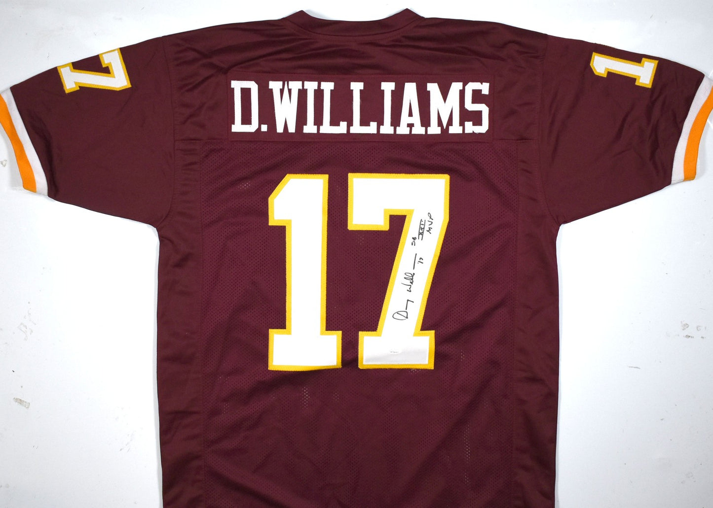 Doug Williams Autographed Washington Maroon Custom Jersey SB MVP Inscribed