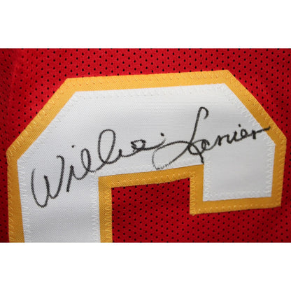 Willie Lanier Signed Kansas City Chiefs Red Jersey