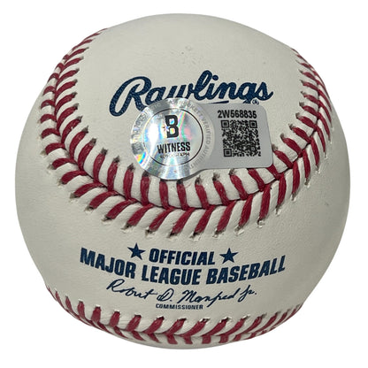 Rick Monday Autographed Official Major League Baseball (Beckett Witnessed)