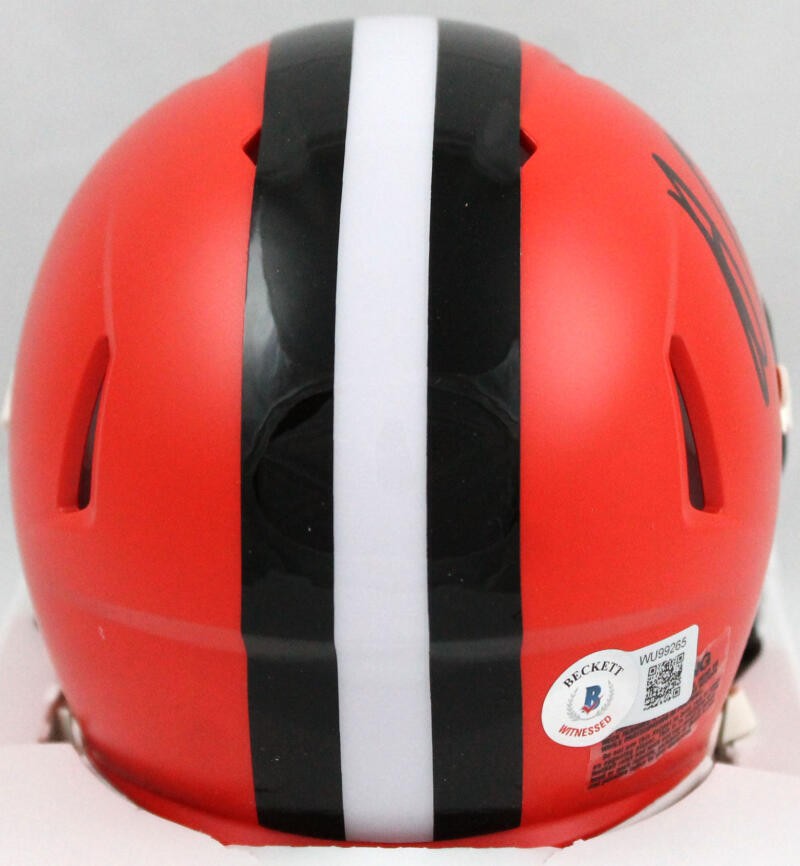Amari Cooper Signed Cleveland Browns Black Speed Mini Helmet