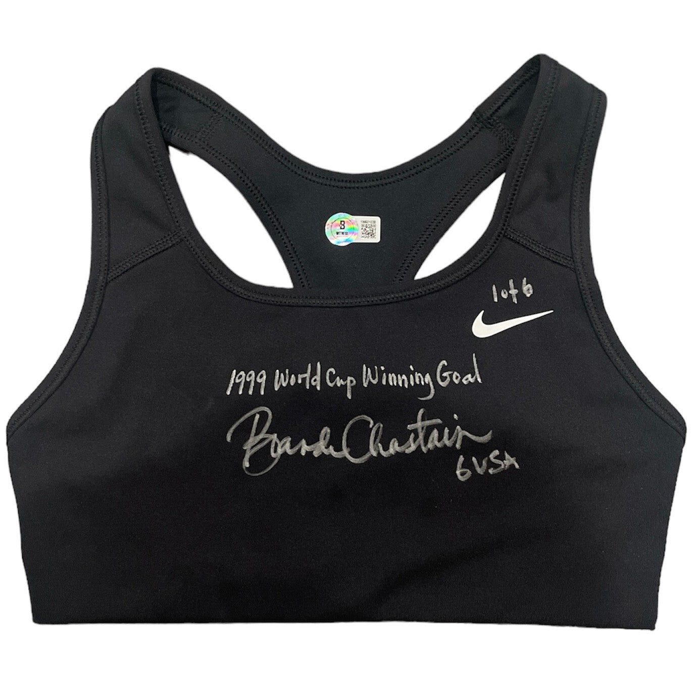 Brandi Chastain Signed '99 World Cup Winning Goal Sports Bra Beckett BAS