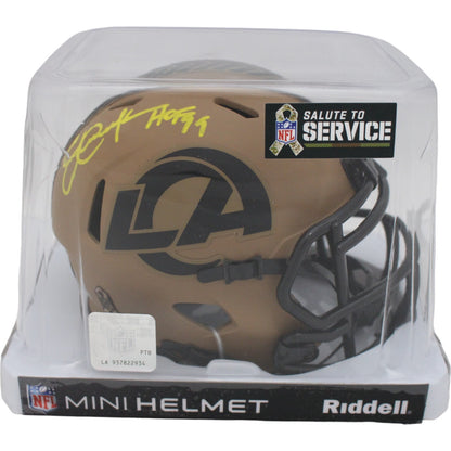 Eric Dickerson Los Angeles Rams Autographed Mini Helmet (HOF)