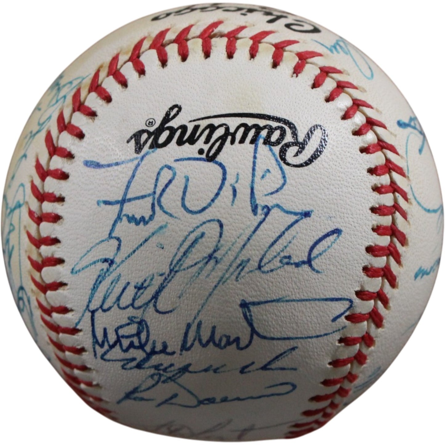Ryne Sandberg & Dennis Eckersley 1986 Chicago Cubs Team Signed Baseball