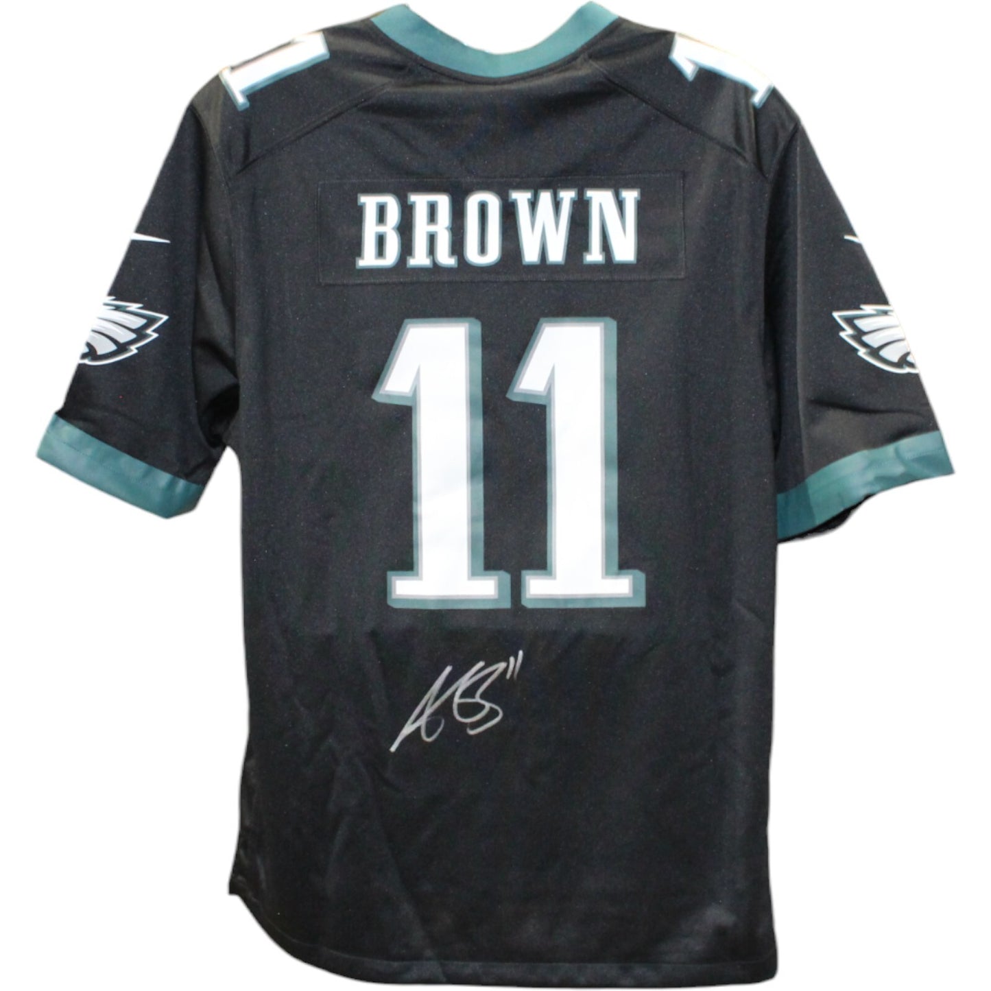 AJ Brown Signed Philadelphia Eagles Nike Black Jersey