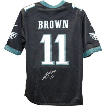AJ Brown Signed Philadelphia Eagles Nike Black Jersey