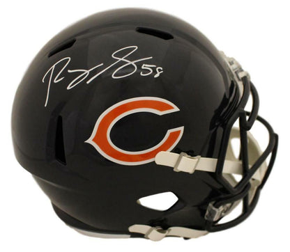 Roquan Smith Autographed Chicago Bears Full Size Speed Replica Helmet
