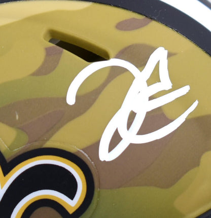 Derek Carr Autographed New Orleans Saints Camo Mini Helmet