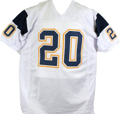 Natrone Means Signed San Diego Chargers Custom White Jersey
