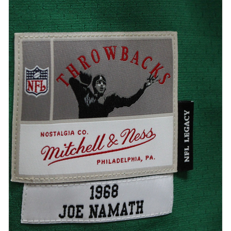 Joe Namath Signed New York Jets Green Mitchell & Ness Jersey