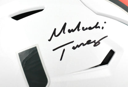 Malachi Toney Autographed Miami Hurricanes Full Size Speedflex Helmet