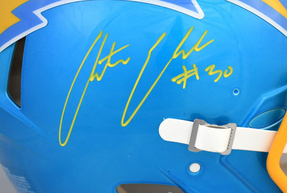 Austin Ekeler Signed Los Angeles Chargers Flash Speed Authentic Helmet