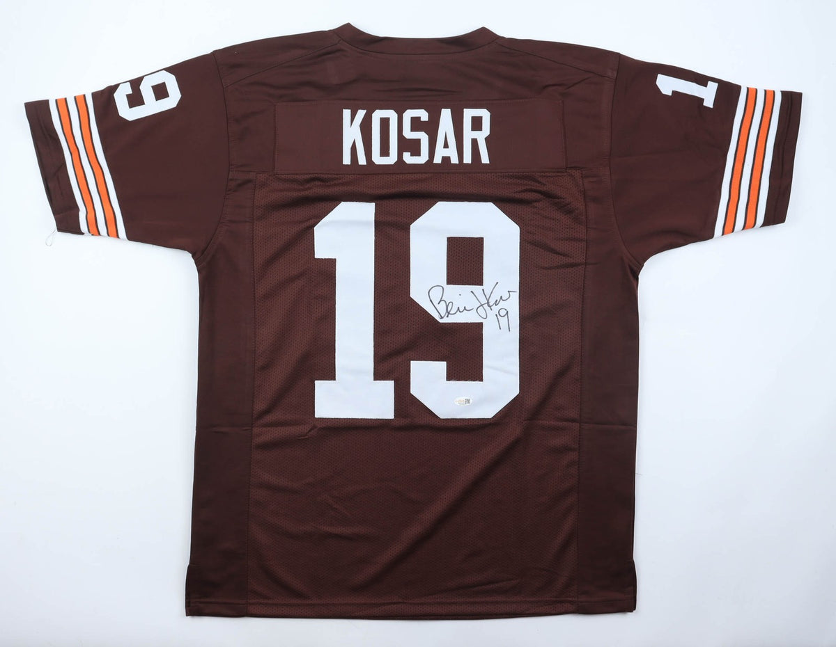 Bernie Kosar Autographed Cleveland Browns Brown Custom Jersey
