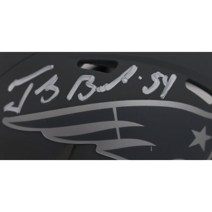 Tedy Bruschi New England Patriots Autographed Slate Mini Helmet