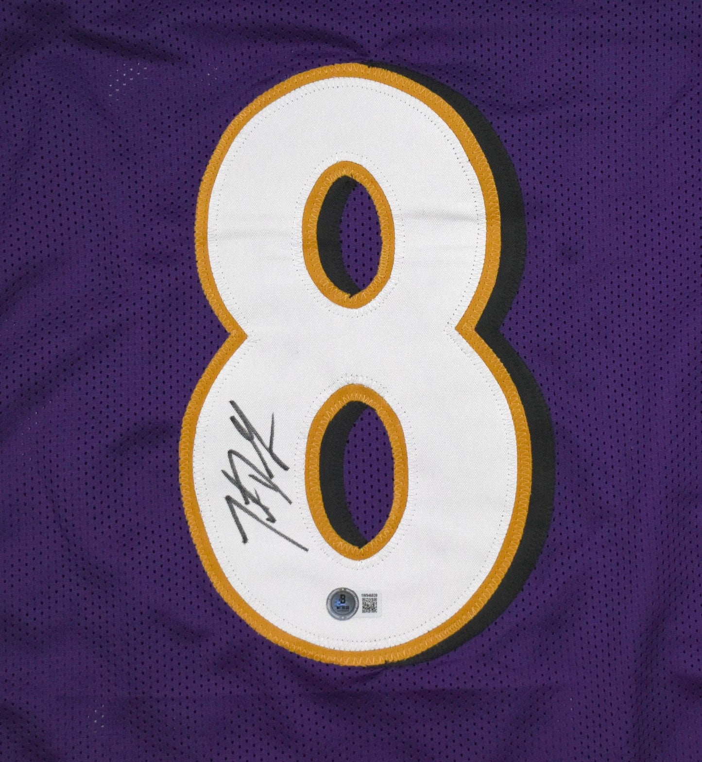 Trent Dilfer Autographed Baltimore Ravens Style Purple Custom Jersey