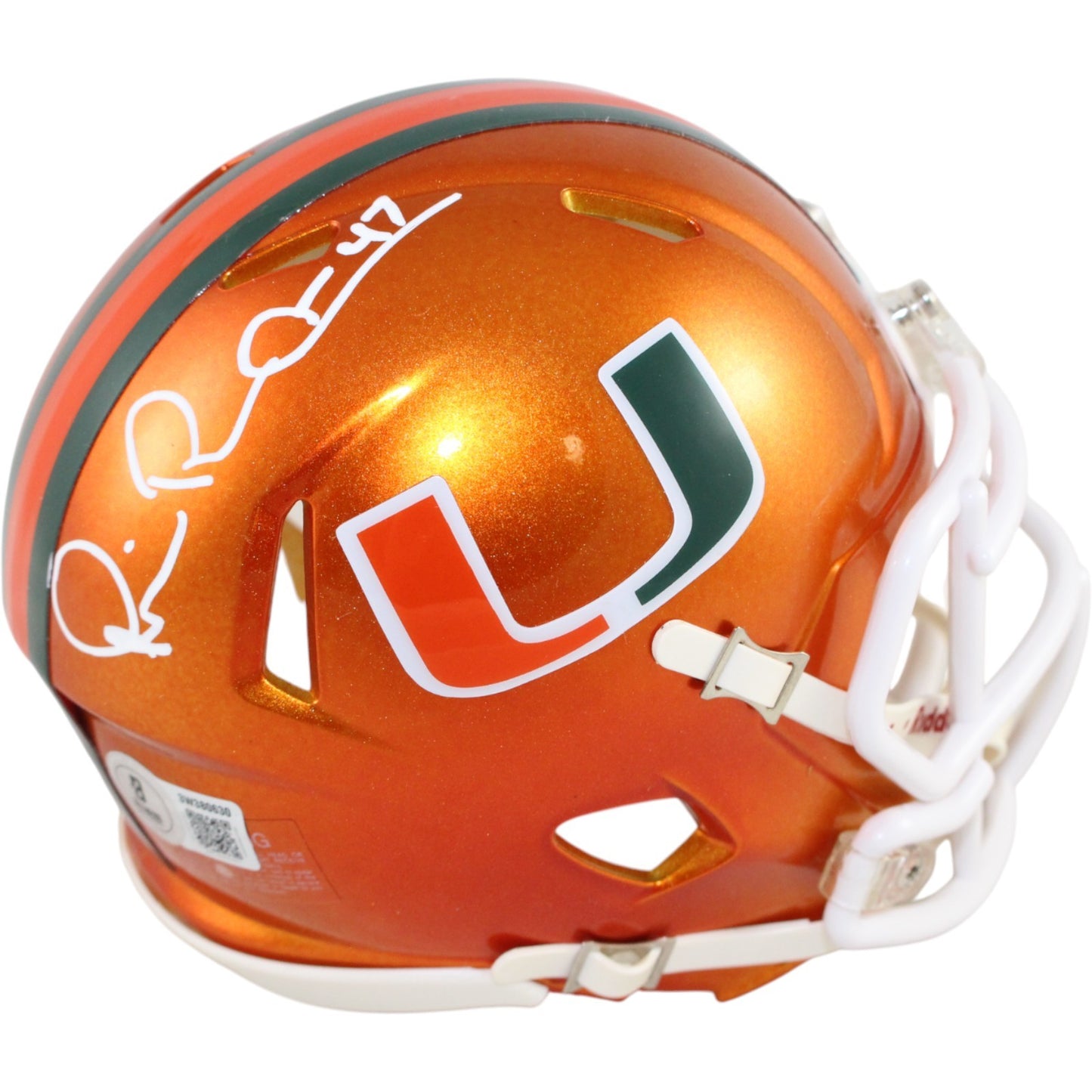 Michael Irvin Autographed Miami Hurricanes Flash Mini Helmet