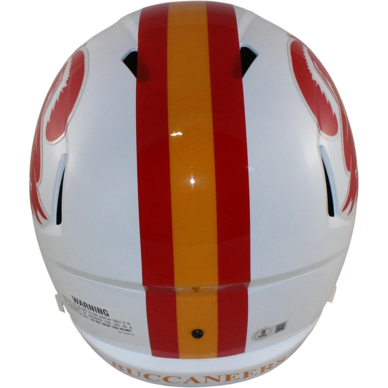 Mike Alstott Signed Tampa Bay Buccaneers Full Size Authentic Throwback Helmet